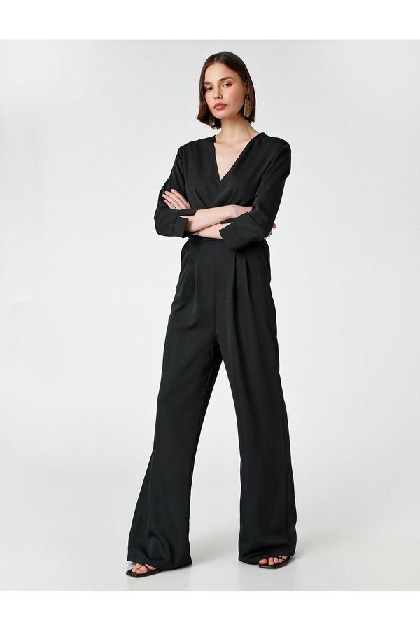 Koton Koton V-Neck Jumpsuit