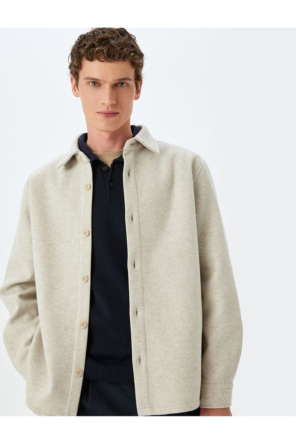 Koton Koton Viscose Blend Long Sleeve Shirt