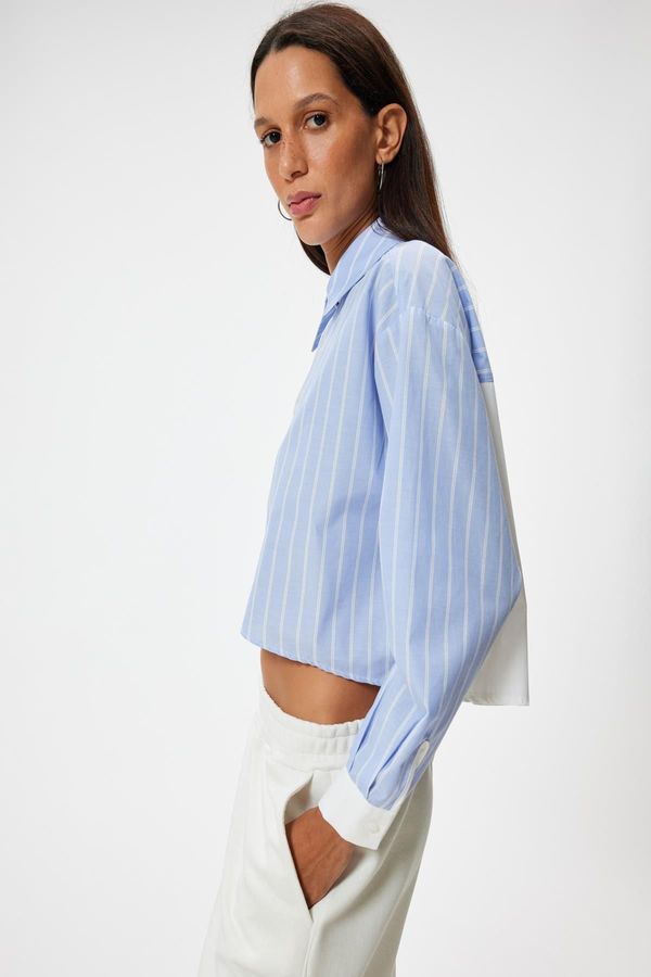 Koton Koton White Striped Youth Shirt