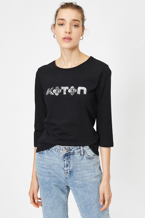 Koton Koton Women's Black T-Shirt