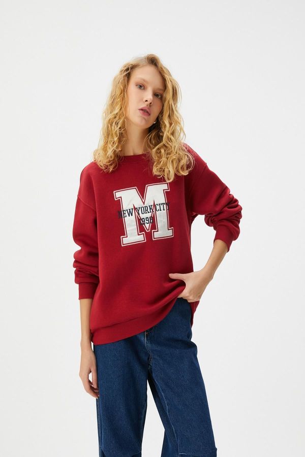 Koton Koton Women's Burgundy Sweatshirt