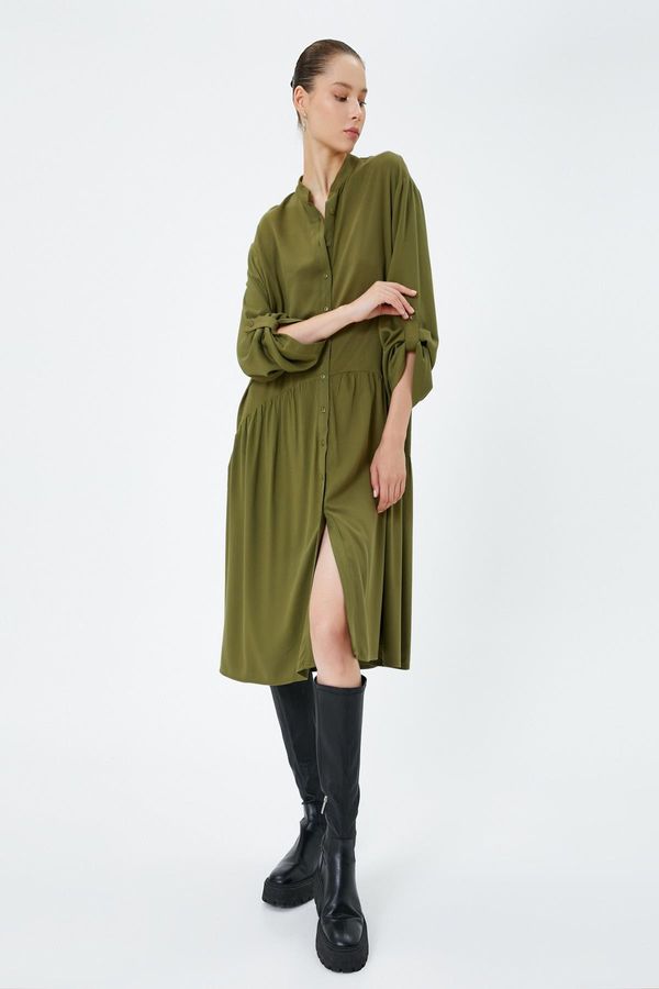 Koton Koton Women's Khaki Dress