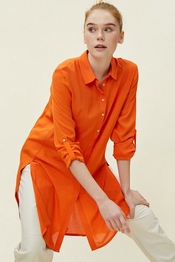 Koton Koton Women's Relaxed Cut Orange Tunic