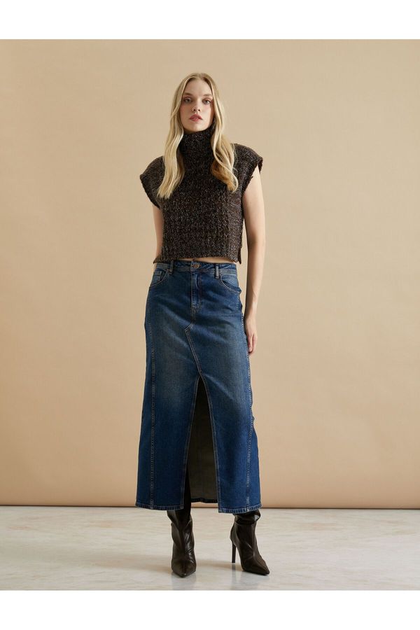 Koton Koton X Şahika Ercümen - Glittery Turtleneck Knitted Sweater