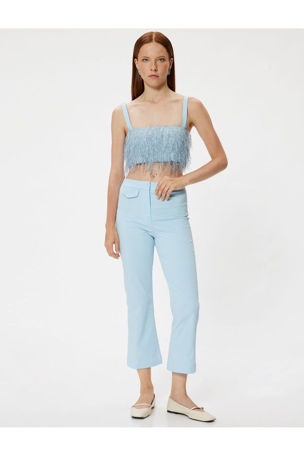 Koton Koton X Tuba Unusal - Short Flare Leg Trousers