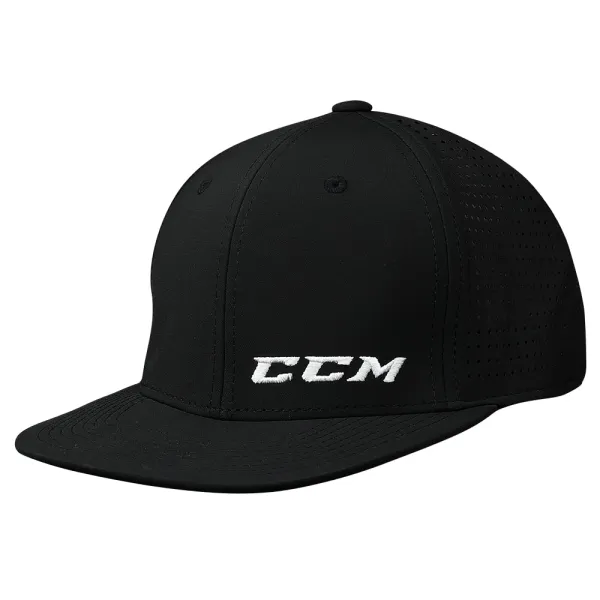 CCM Kšiltovka CCM Small Logo Flat Brim Cap JR, tmavě červená
