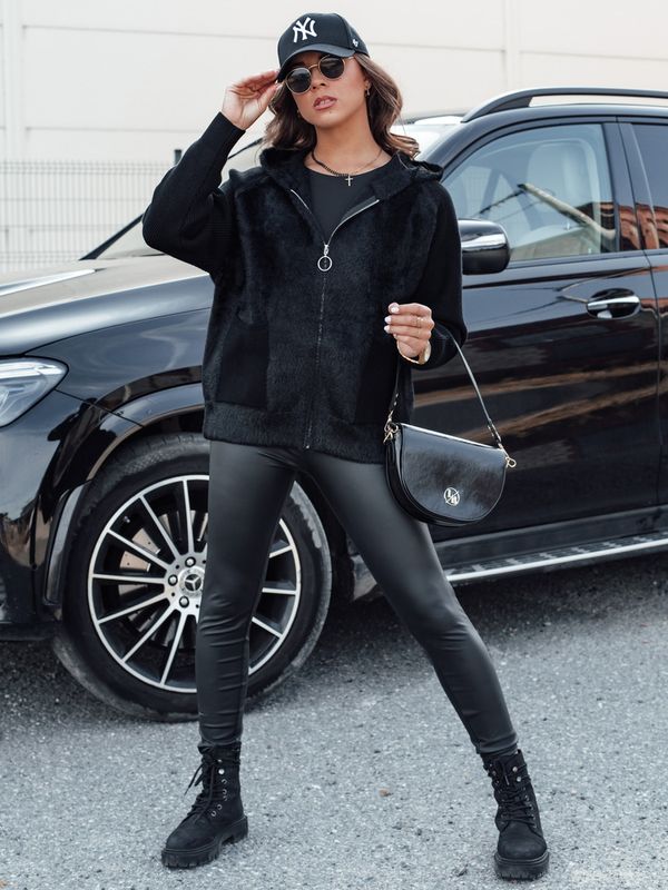 DStreet Kurtka damska alpaka KATHERINE czarna Dstreet