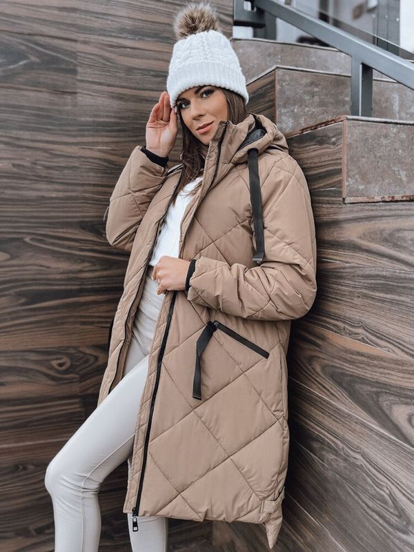 DStreet Kurtka damska oversize MELODY beżowa Dstreet