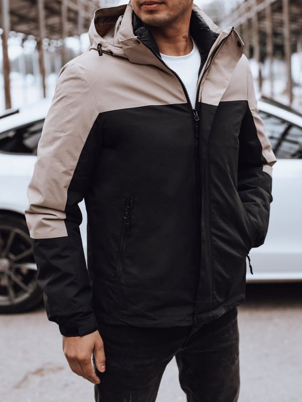 DStreet Kurtka męska przejściowa z kapturem czarna Dstreet