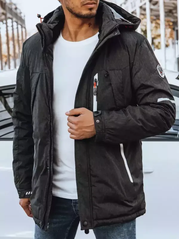 DStreet Kurtka męska zimowa ciemnoszara Dstreet