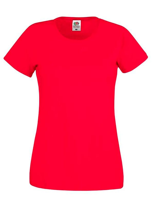 Fruit of the Loom Lady fit Red T-shirt Original Fruit of the Loom