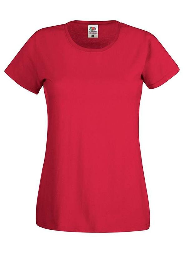 Fruit of the Loom Lady fit Red T-shirt Original Fruit of the Loom
