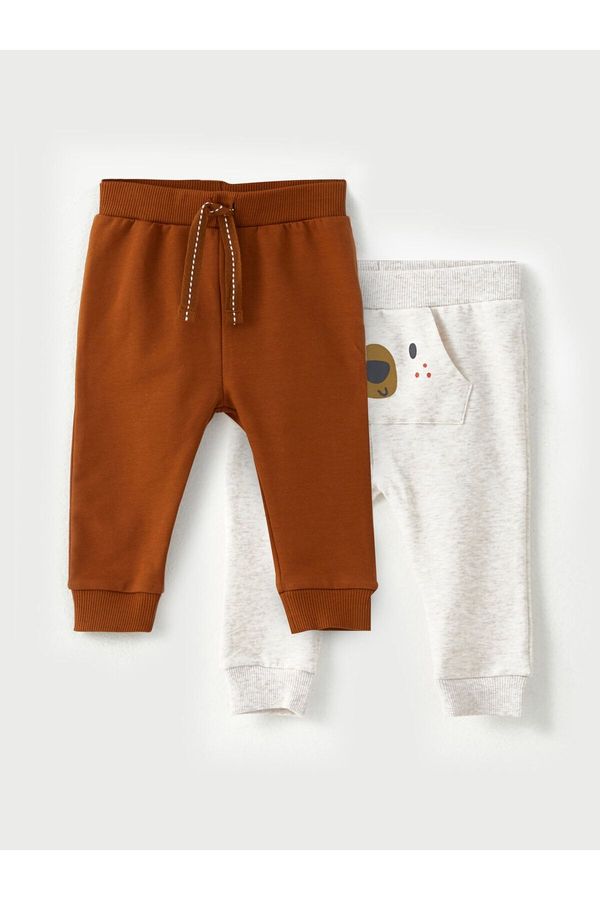 LC Waikiki LC Waikiki 2-Piece Baby Boy Trousers With Elastic Waist