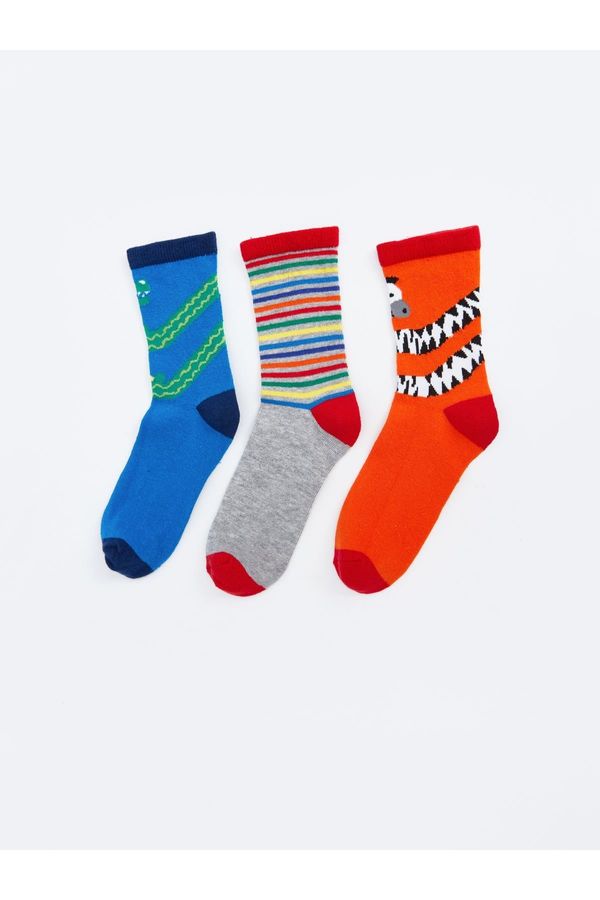 LC Waikiki LC Waikiki 3-Pack Boy Patterned Socks