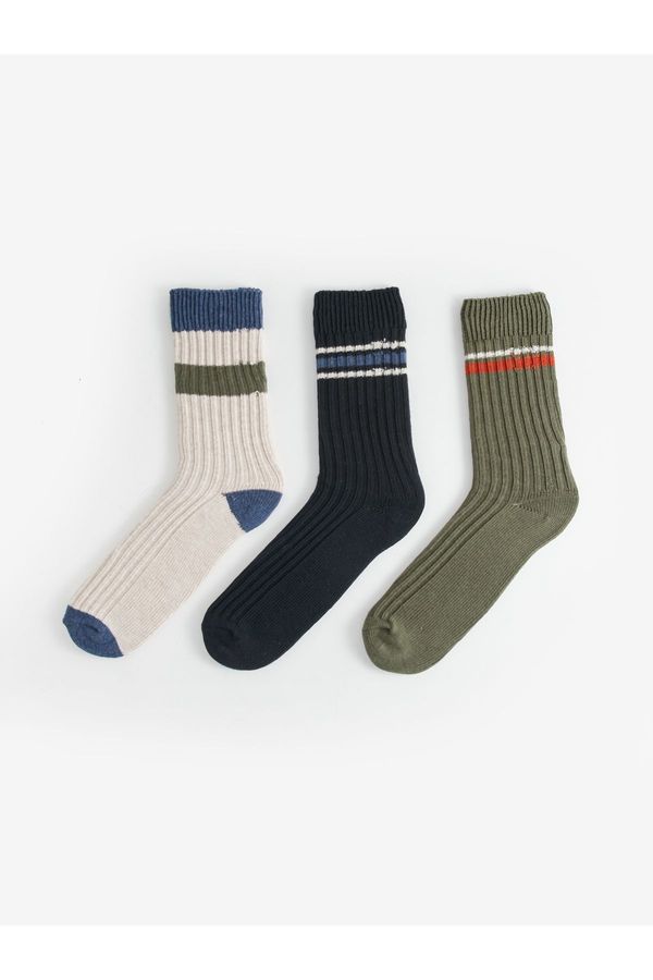 LC Waikiki LC Waikiki 3-Pack Men's Color Block Socks