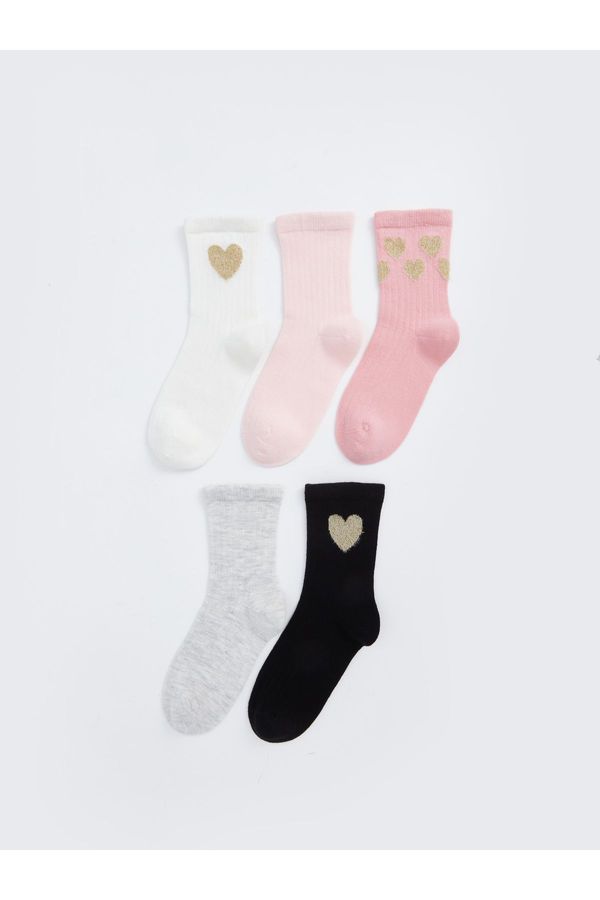 LC Waikiki LC Waikiki 5-Piece Patterned Girls' Socks