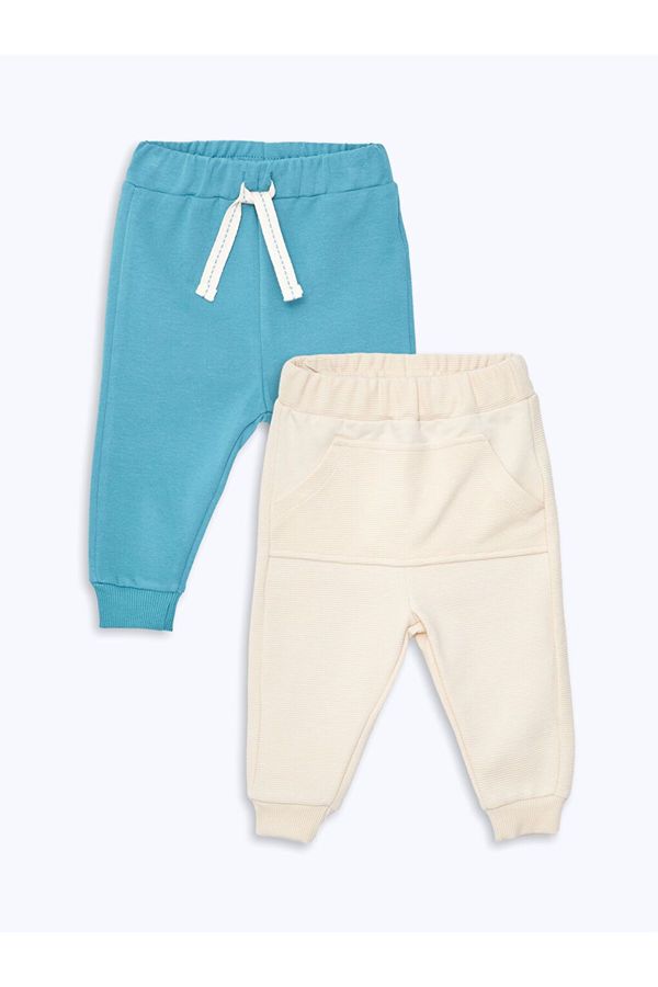 LC Waikiki LC Waikiki Basic Baby Boy Pants with Elastic Waist 2-Pack