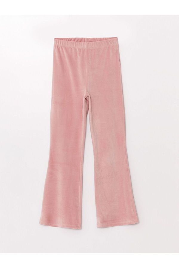 LC Waikiki LC Waikiki Basic Corduroy Girl's Sweatpants with Elastic Waist.