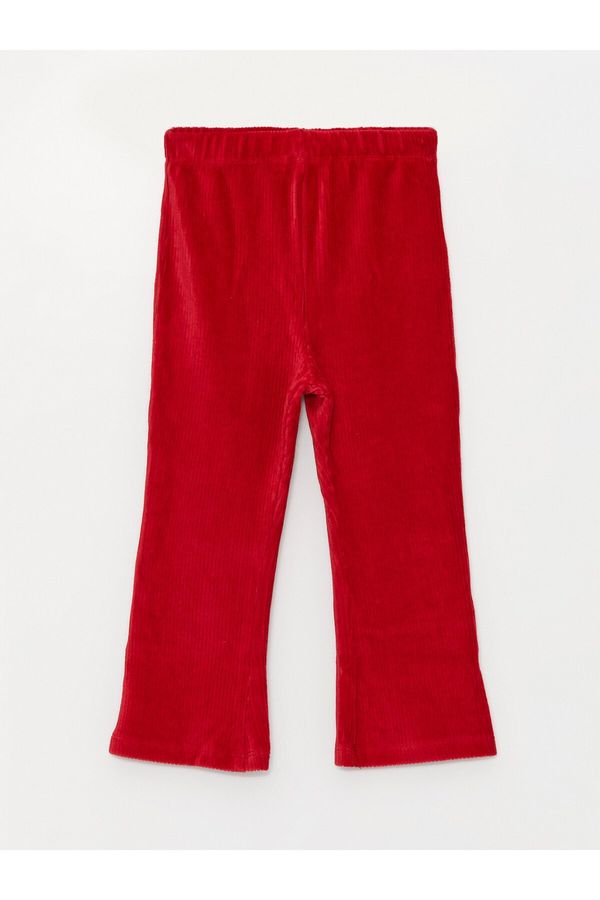 LC Waikiki LC Waikiki Basic Elastic Waist Baby Girl Velvet Tracksuit Bottom