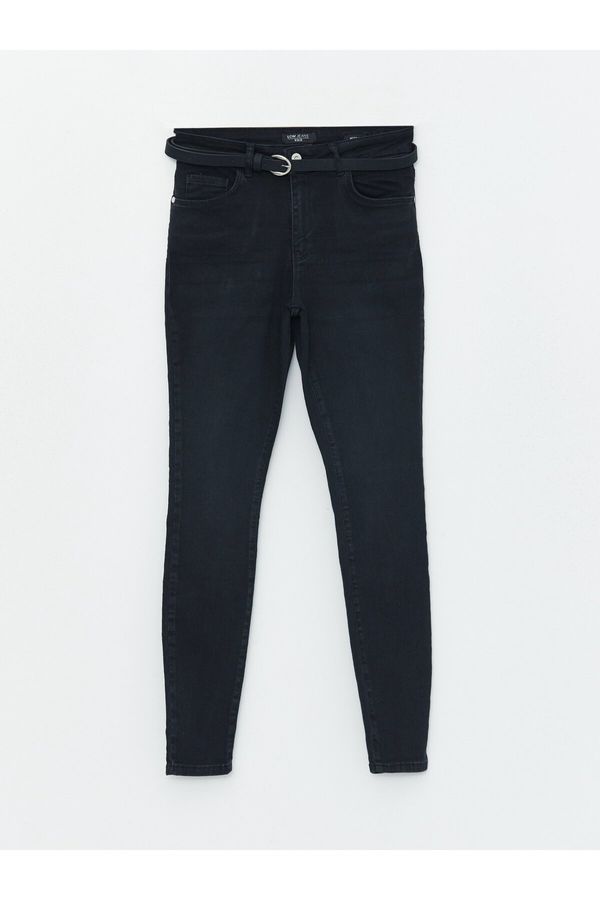 LC Waikiki LC Waikiki Belted Waist Skinny Fit Women's Jean Trousers