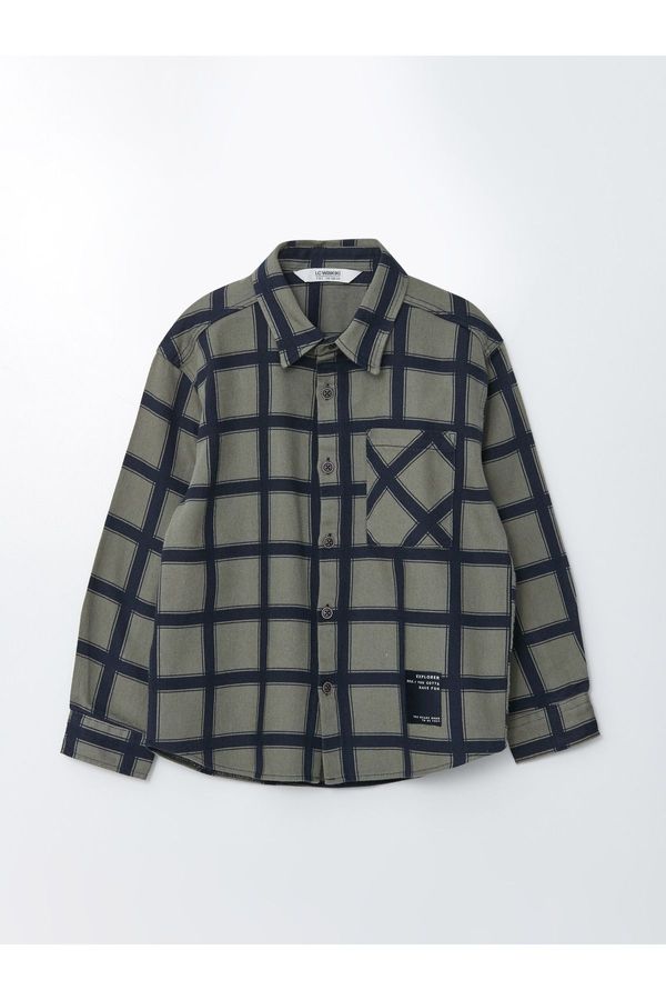 LC Waikiki LC Waikiki Boys' Comfy Fit Plaid Gabardine Shirt