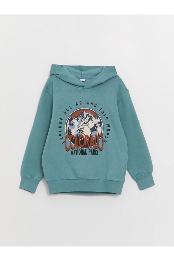 LC Waikiki LC Waikiki Comfortable Printed Boy's Hoodie