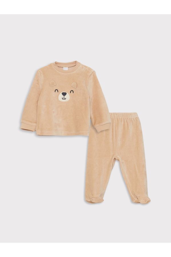 LC Waikiki LC Waikiki Crew Neck Long Sleeve Baby Boy Sweatshirt and Trousers 2-Piece Set