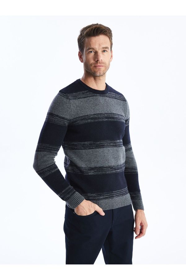 LC Waikiki LC Waikiki Crew Neck Long Sleeve Color Block Men's Knitwear Sweater