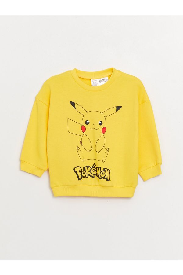 LC Waikiki LC Waikiki Crew Neck Long Sleeve Pokemon Printed Baby Boy Sweatshirt