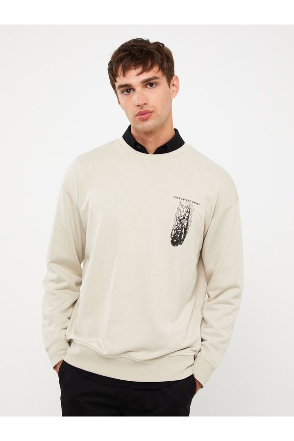 LC Waikiki LC Waikiki Crew Neck Long Sleeve Printed Men's Sweatshirt