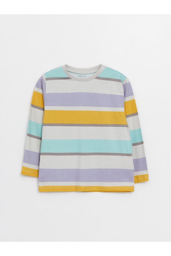 LC Waikiki LC Waikiki Crew Neck Long Sleeve Striped Baby Boy T-Shirt