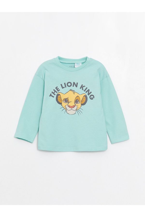 LC Waikiki LC Waikiki Crew Neck Long Sleeve The Lion King Printed Baby Boy T-Shirt