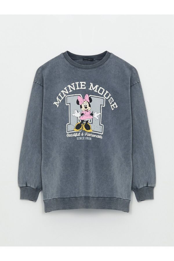 LC Waikiki LC Waikiki Crew Neck Minnie Mouse Printed Long Sleeve Maternity Sweatshirt