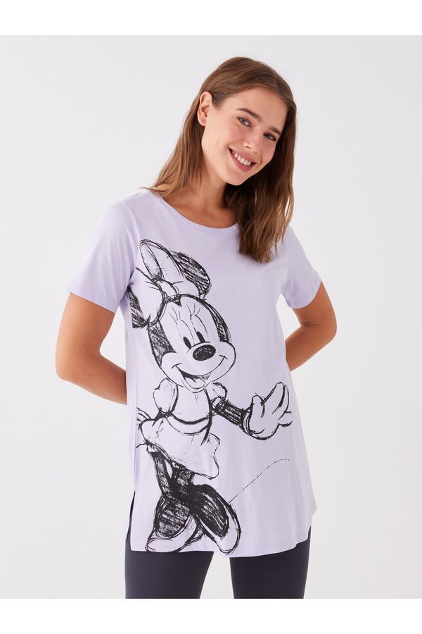 LC Waikiki LC Waikiki Crew Neck Minnie Mouse Printed Short Sleeve Maternity T-Shirt