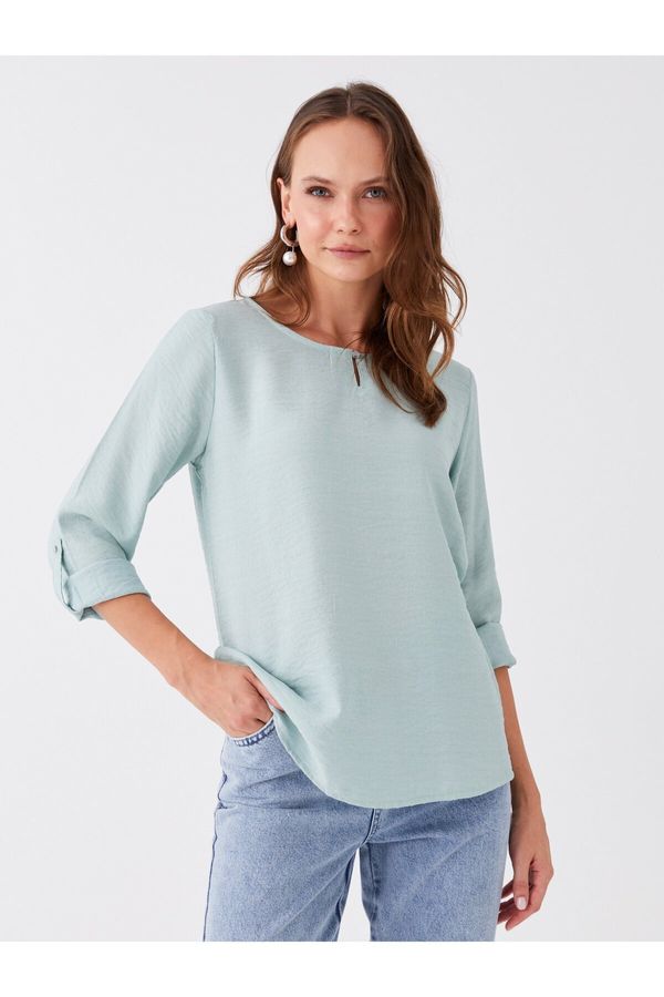 LC Waikiki LC Waikiki Crew Neck Plain Long Sleeve Women's Blouse