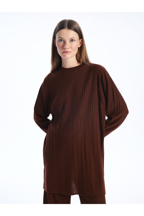 LC Waikiki LC Waikiki Crew Neck Plain Long Sleeve Women's Knitwear Tunic