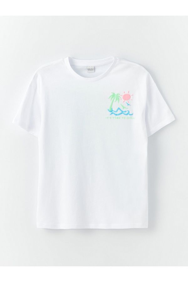 LC Waikiki LC Waikiki Crew Neck Printed Short Sleeve Girls' T-Shirt