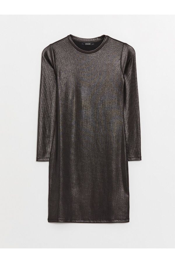 LC Waikiki LC Waikiki Crew Neck Shiny Look Women's Dress