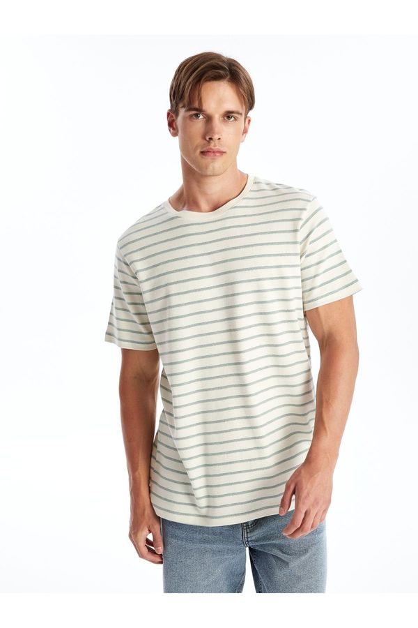 LC Waikiki LC Waikiki Crew Neck Short Sleeve Striped Combed Cotton Men's T-Shirt