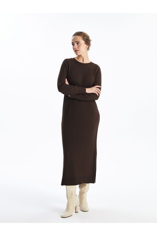 LC Waikiki LC Waikiki Crew Neck Straight Long Sleeve Women's Knitwear Dress