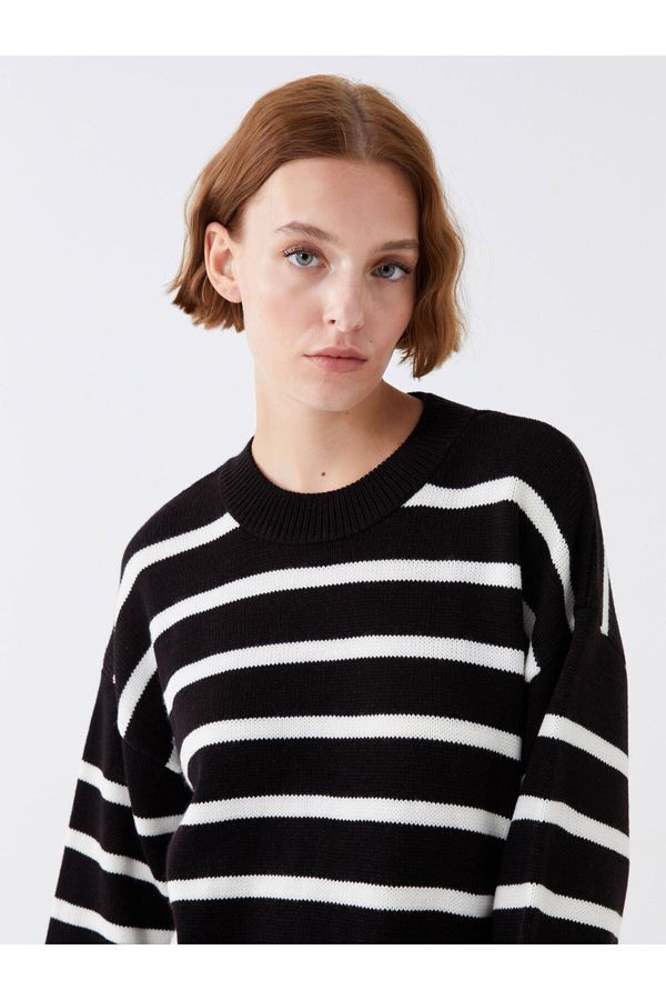 LC Waikiki LC Waikiki Crew Neck Striped Long Sleeve Women's Knitwear Sweater