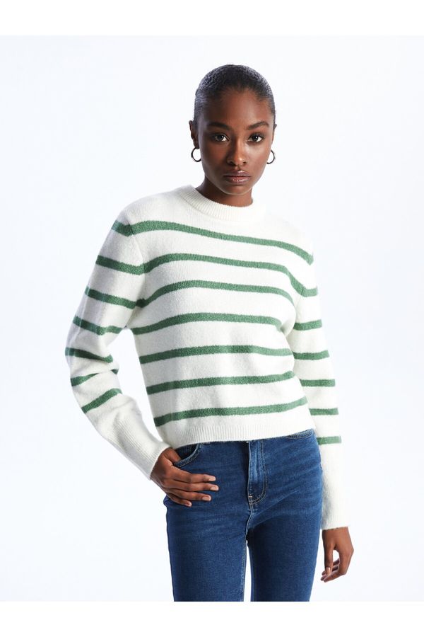 LC Waikiki LC Waikiki Crew Neck Striped Long Sleeve Women's Knitwear Sweater