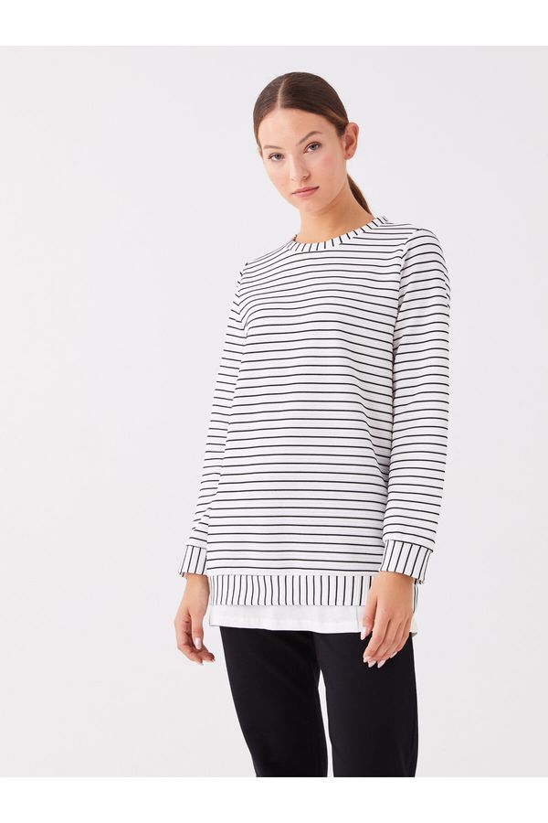 LC Waikiki LC Waikiki Crew Neck Striped Long Sleeve Women's Tunic