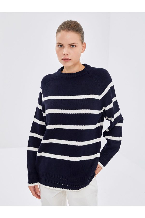 LC Waikiki LC Waikiki Crew Neck Striped Women's Knitwear Sweater