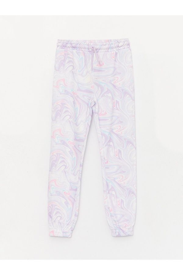 LC Waikiki LC Waikiki Elastic Waist Batik Patterned Girl's Jogger Sweatpants