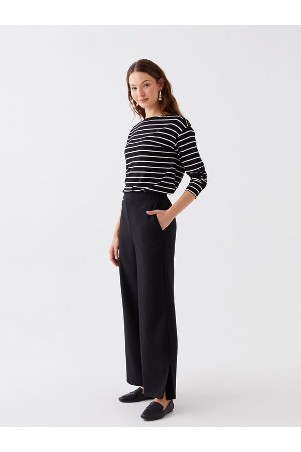 LC Waikiki LC Waikiki Elastic Waist, Comfortable fit and Wide Leg Women's Trousers.