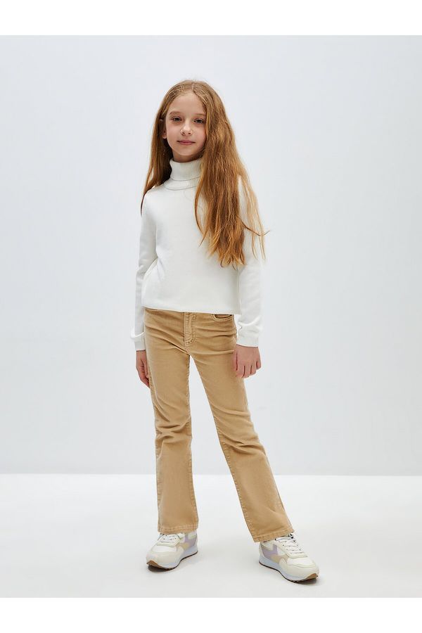 LC Waikiki LC Waikiki Flared Velvet Girls' Trousers