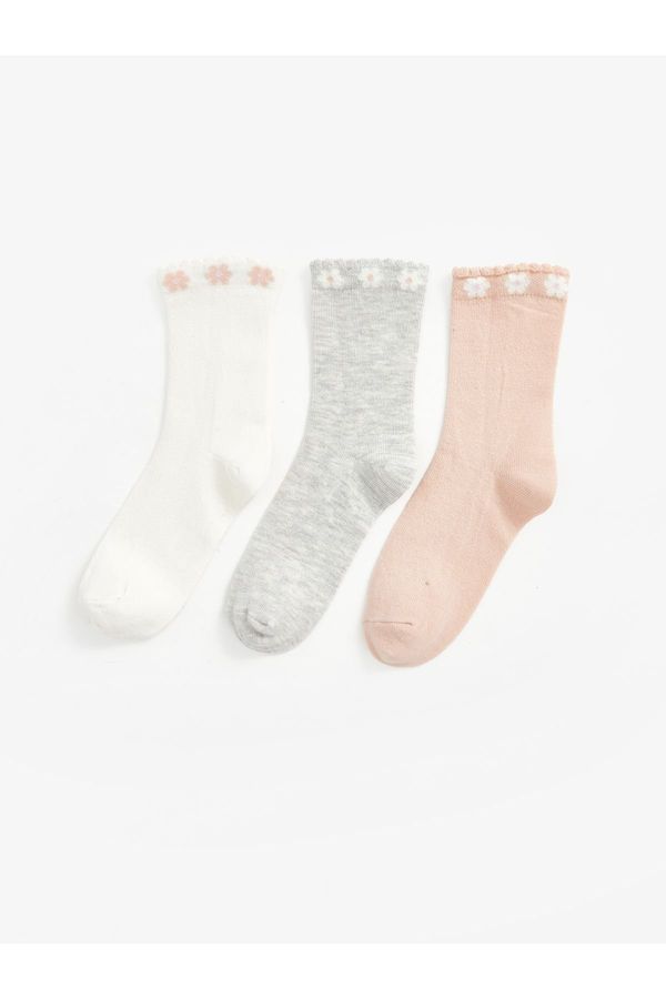 LC Waikiki LC Waikiki Flower Girl Socks 3-Pack