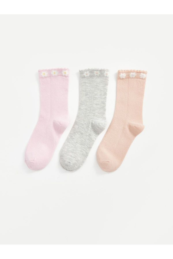 LC Waikiki LC Waikiki Flower Girl Socks 3-Pack