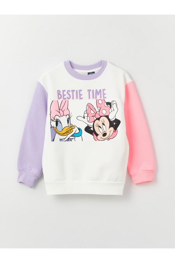 LC Waikiki LC Waikiki Girls' Crew Neck Disney Printed Long Sleeve Sweatshirt